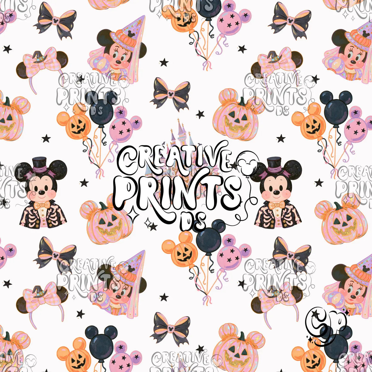 Spooky Mouse Friends Seamless file