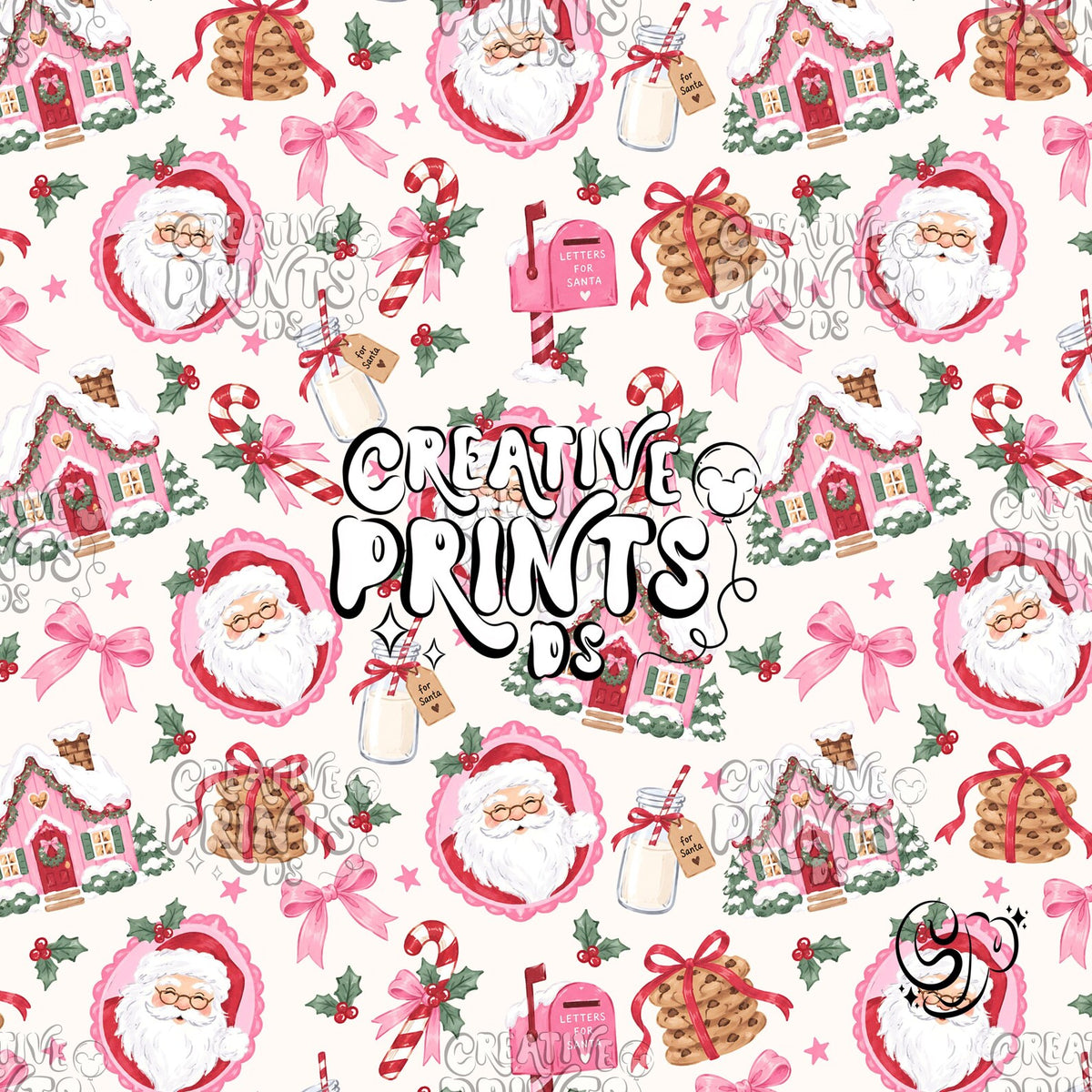 Cozy Christmas Santa Seamless Pattern