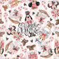 Pink Stripes Nutcracker Mouse Friends Christmas Seamless Pattern