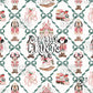 Green Ribbon Bow Nutcracker Mouse Friends Christmas Seamless Pattern