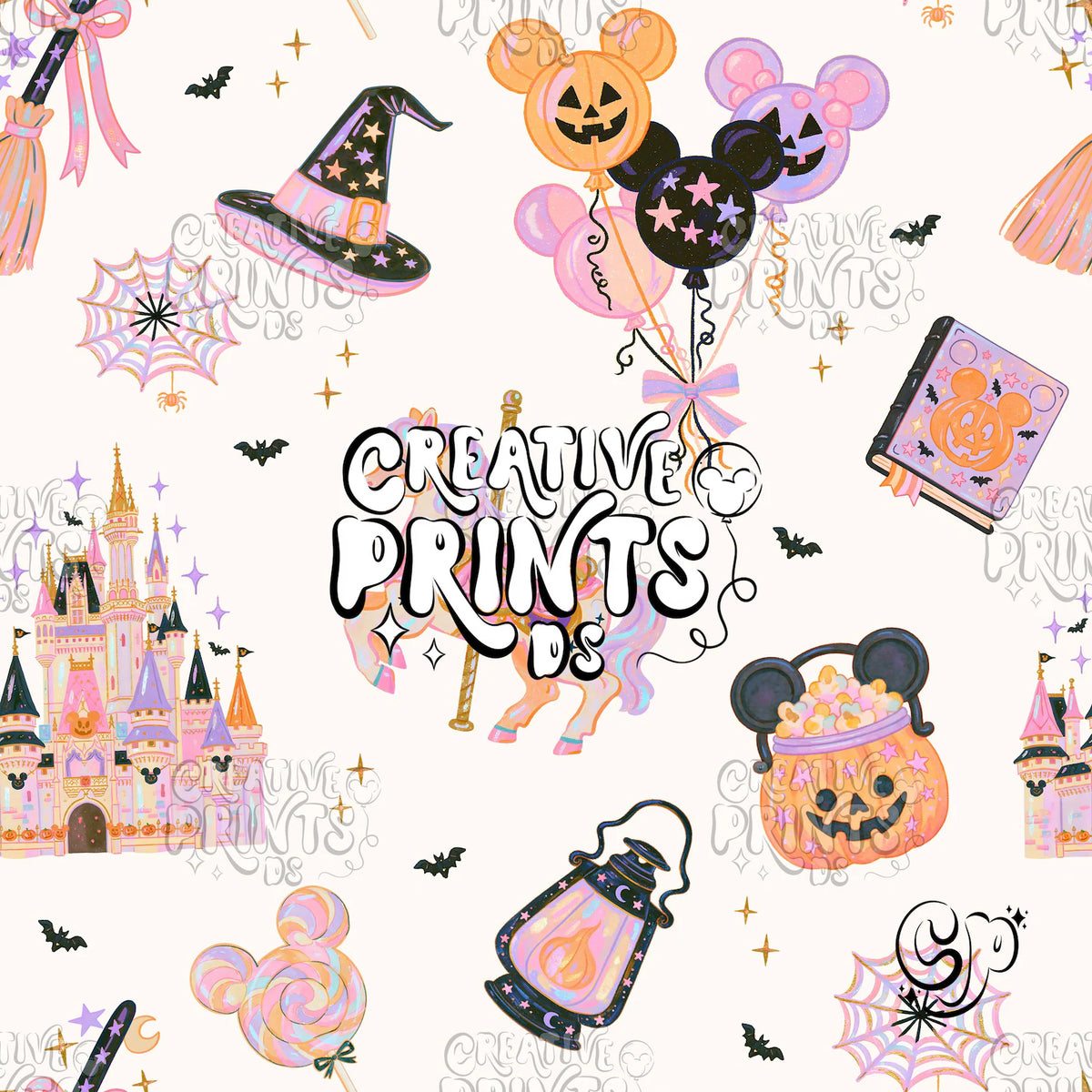 Spooky Magical Parks Seamless file