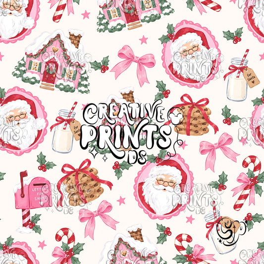 Cozy Christmas Santa Seamless Pattern