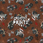 Brown Christmas Monster Truck Seamless Pattern