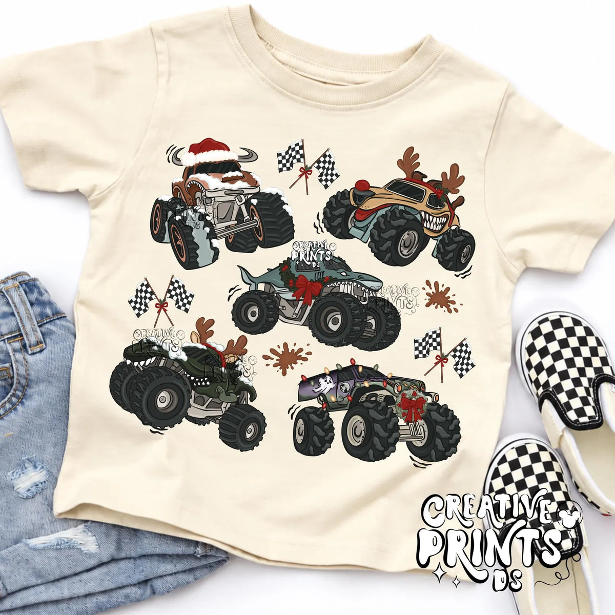 Christmas Monster Truck PNG