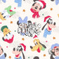 Neutral Christmas Mouse Friends Seamless Pattern