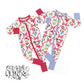 Red Bow Lattice Christmas Mouse Friends Seamless Pattern