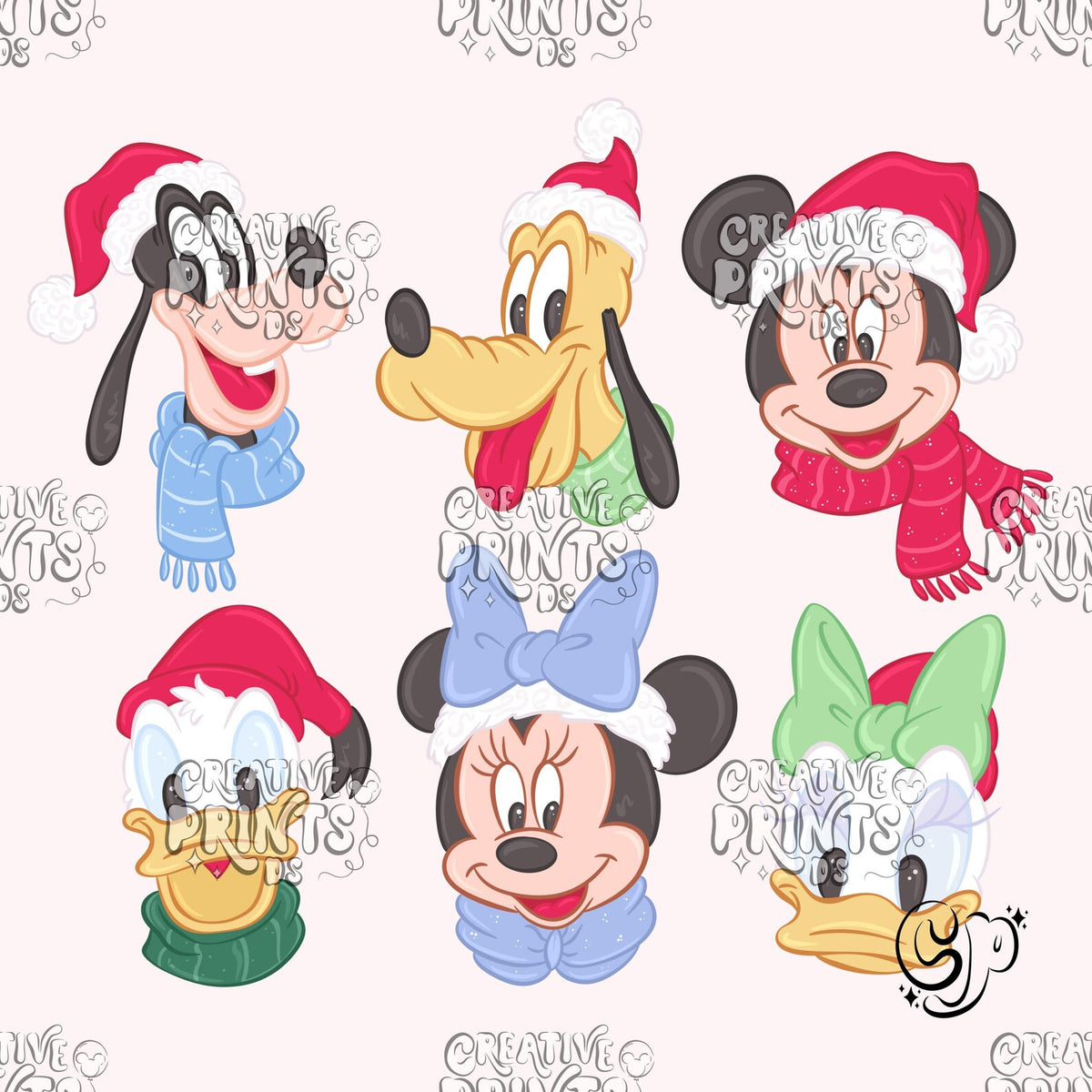 Christmas Mouse Friends PNG
