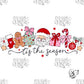Tis The Season Santa Claus Gingerbread Sublimation Design Png