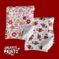 Candy Cane Bows Christmas Seamless Pattern Png