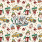 NYC Christmas Elf Seamless Pattern
