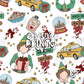 White NYC Christmas Elf Seamless Pattern