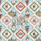 NYC Christmas Elf Diamond Stripes Patchwork Seamless Pattern