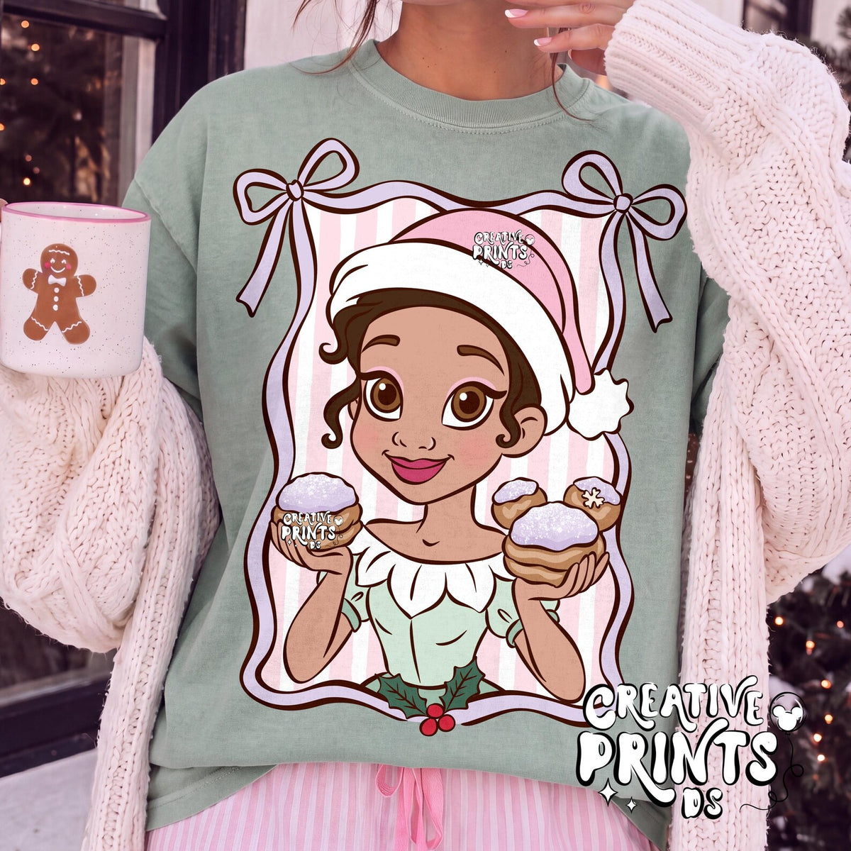 Framed Bayou Princess Christmas PNG