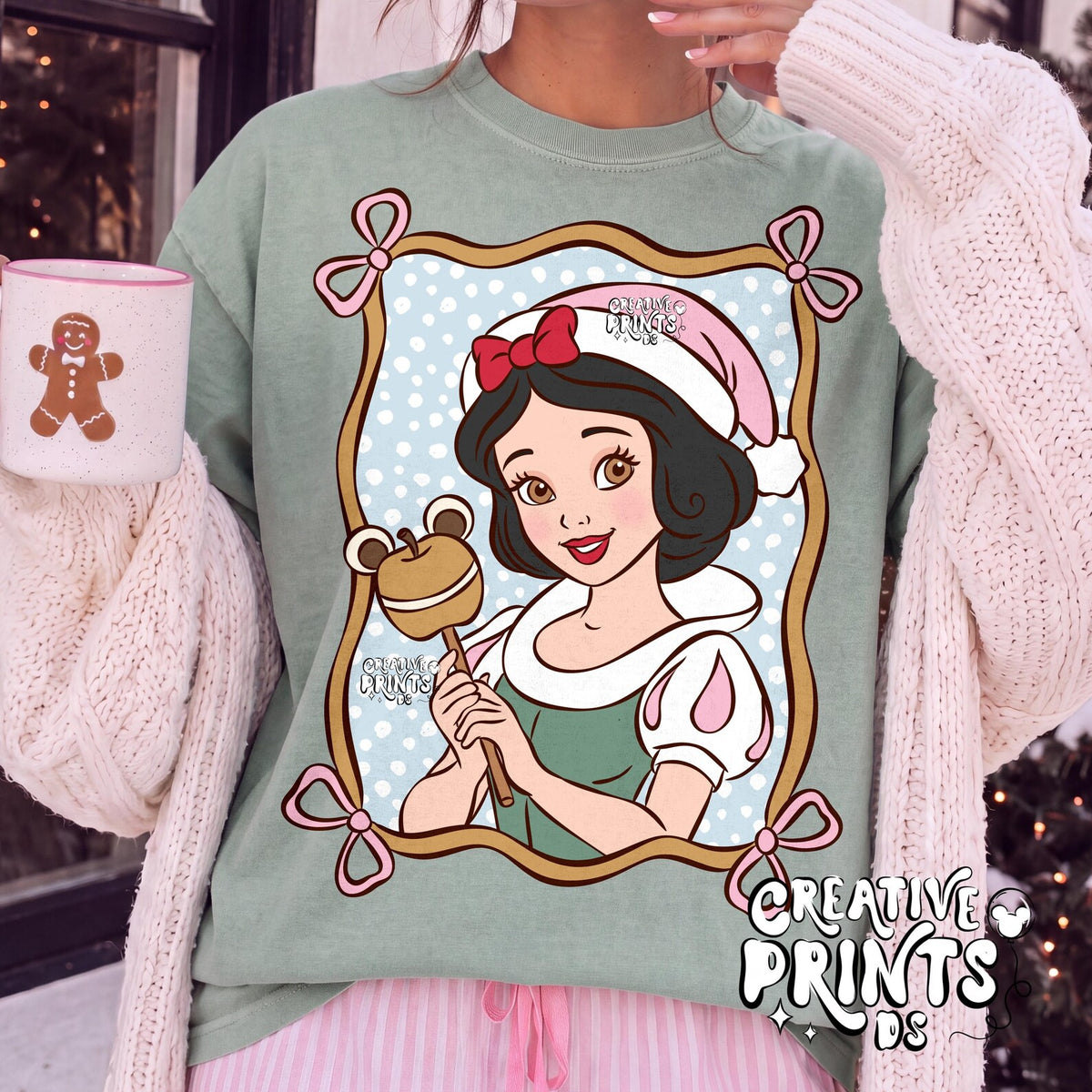 Framed Fairytale Princess Christmas PNG