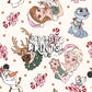 Ice Princess & Snow Queen Christmas Seamless Pattern