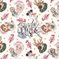 Ice Princess & Snow Queen Christmas Seamless Pattern