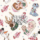 Ice Princess & Snow Queen Christmas Seamless Pattern