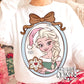 Framed Snow Queen & Snowflake Cookie PNG