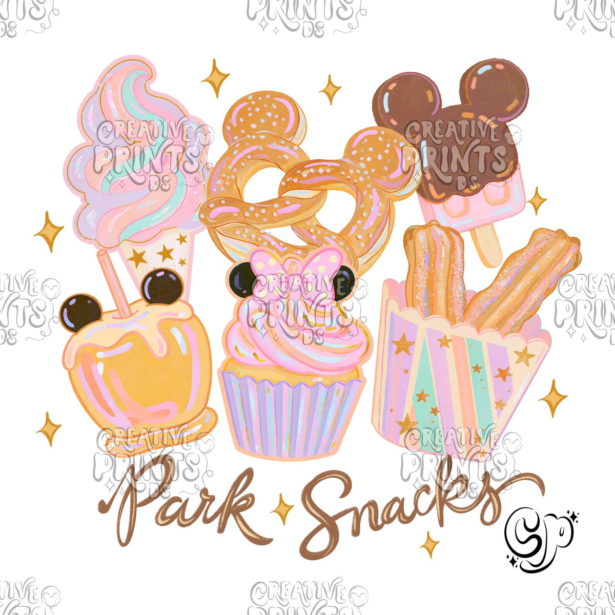 Park Snacks Sublimation Design Png