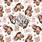 Native Princess Christmas Seamless Pattern