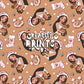 Native Princess Christmas Seamless Pattern – Warm Brown