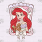 Framed Mermaid Princess & Gingerbread Cookie PNG