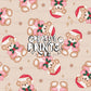 Christmas Teddy Bear Seamless Pattern – Tan