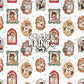 Framed Woodland Friends Seamless Pattern