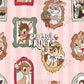 Framed Woodland Friends Seamless Pattern Files - Stripes Version