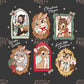 Framed Woodland Friends Christmas PNG
