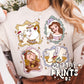 Framed Princess Christmas PNGs