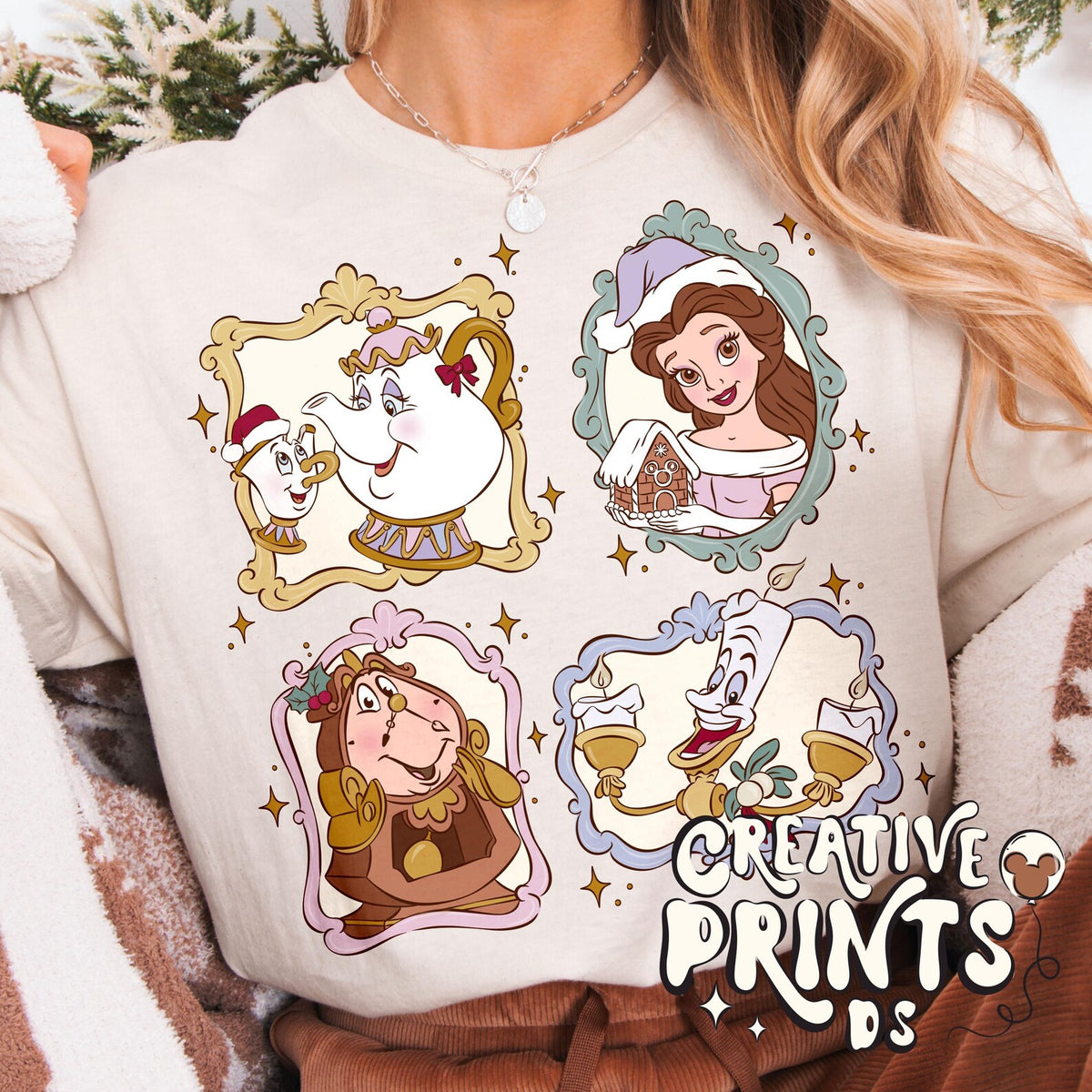 Framed Princess Christmas PNGs