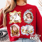 Framed Princess Christmas PNGs