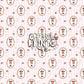 Christmas Mouse Nutcracker Seamless Pattern - Soft Pink