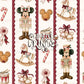 Vintage Christmas Nutcracker Seamless Pattern - Burgundy