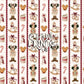 Vintage Christmas Nutcracker Seamless Pattern - Burgundy