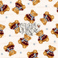 Christmas Teddy Bear Seamless Pattern
