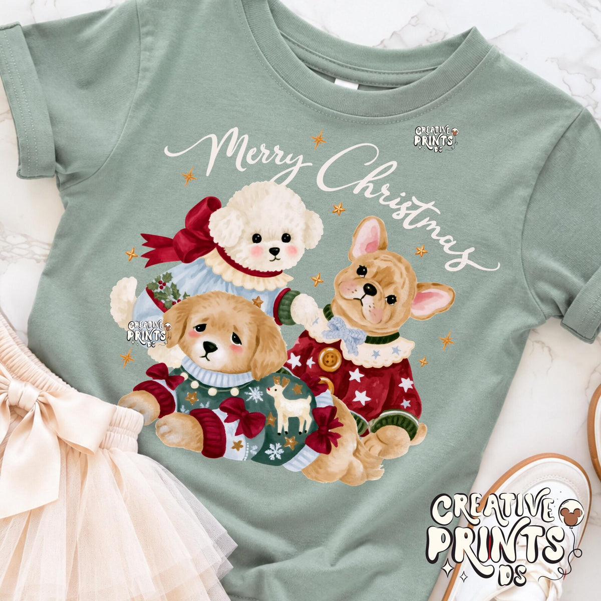 The Little Christmas Pups PNG - Merry Christmas