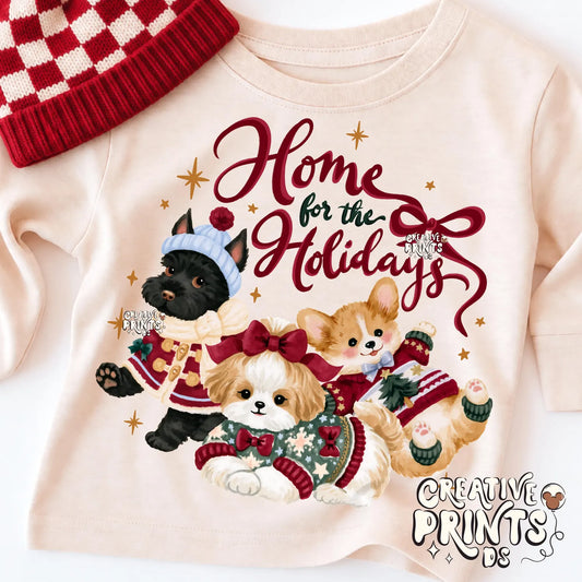 The Little Christmas Pups PNG - Home for the Holidays