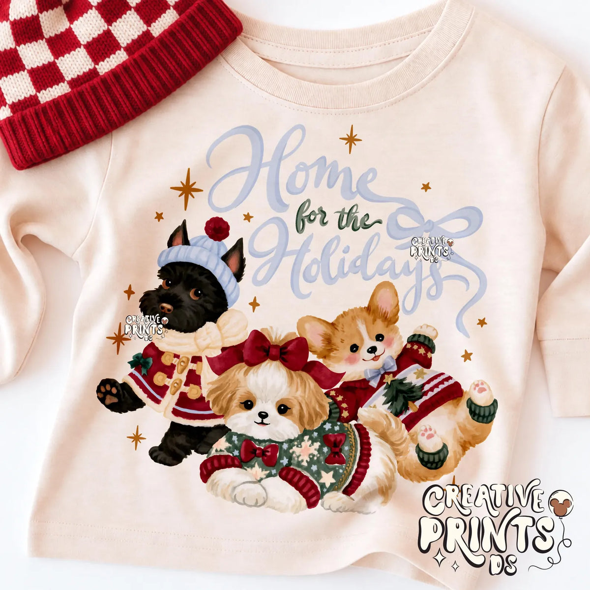 The Little Christmas Pups PNG - Home for the Holidays