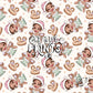 Bayou Princess Christmas Seamless Pattern