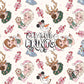 Ice Princess & Snow Queen Christmas Seamless Pattern