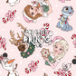 Ice Princess & Snow Queen Christmas Seamless Pattern - Soft Pink