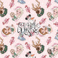 Ice Princess & Snow Queen Christmas Seamless Pattern - Soft Pink