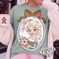 Framed Snow Queen & Snowflake Cookie PNG