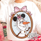 Framed Magical Snowman PNG