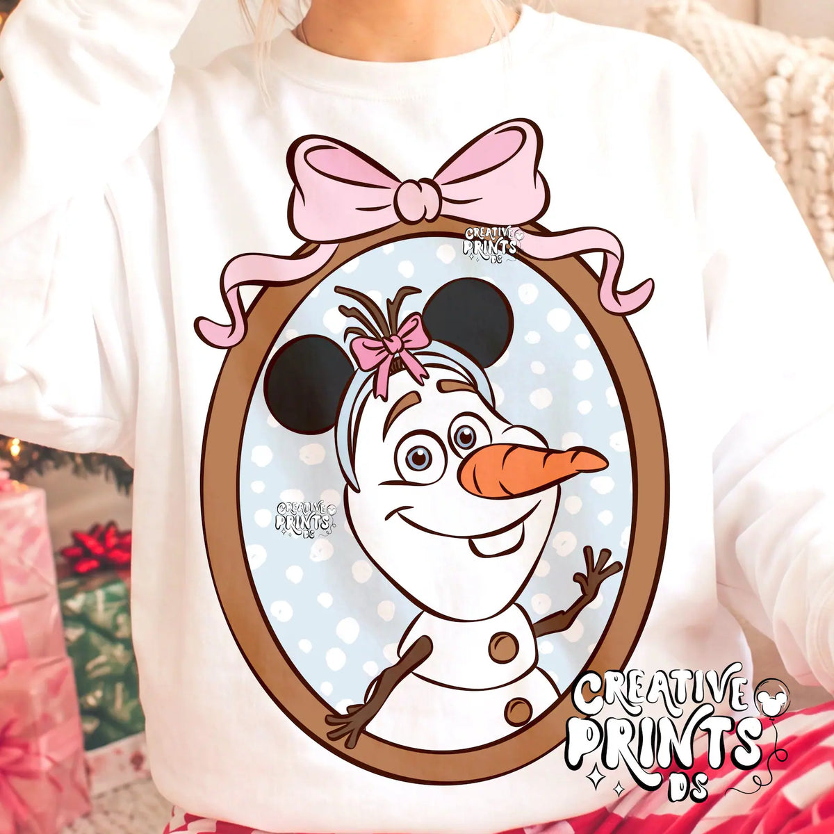 Framed Magical Snowman PNG