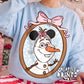 Framed Magical Snowman PNG