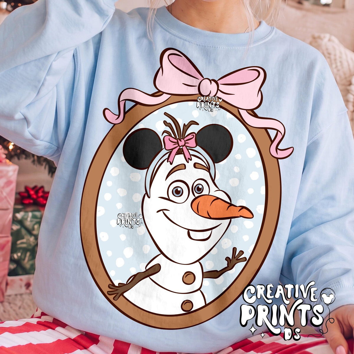 Framed Magical Snowman PNG