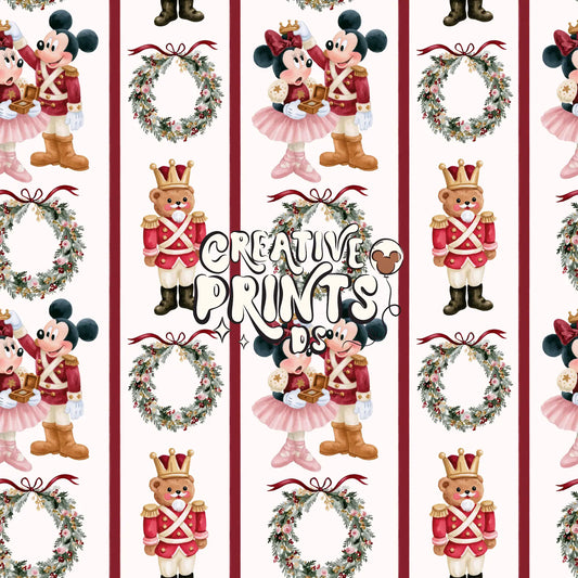 Cozy Classic Mouse & Friends Seamless Pattern